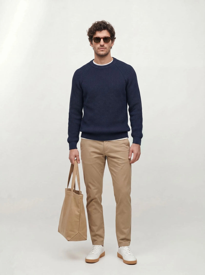 BVM KN SWT 005 NVY 01 full body front