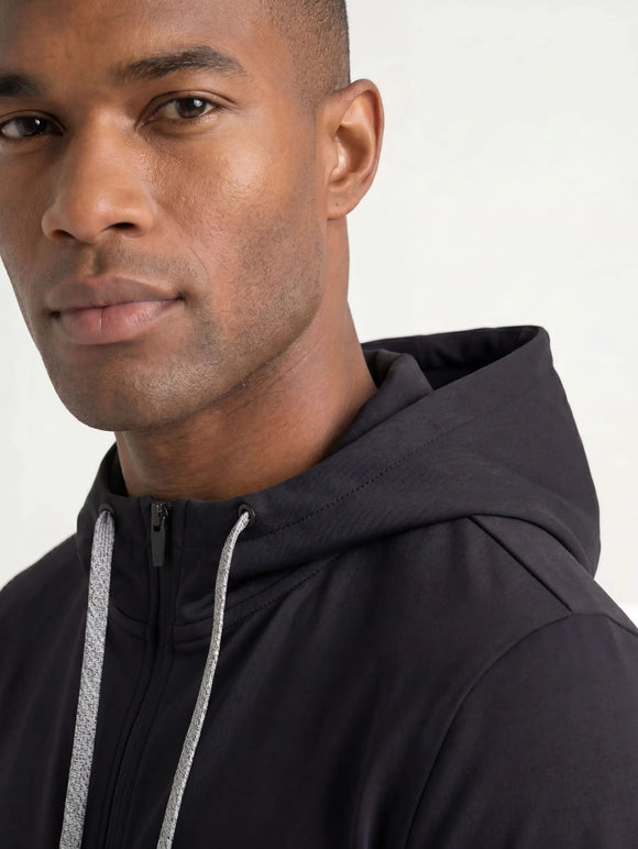 BVM OW JKT 001 BLK 04 half body front alt